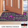 thumbnail image 3 of Breast Cancer Door Rugs,Washable Non Slip Door Mats Indoor,Decorative Door Mats,Entry Mat Indoor for Entrance,Bedroom,Kitchen,Bathroom,30"x17", 3 of 6