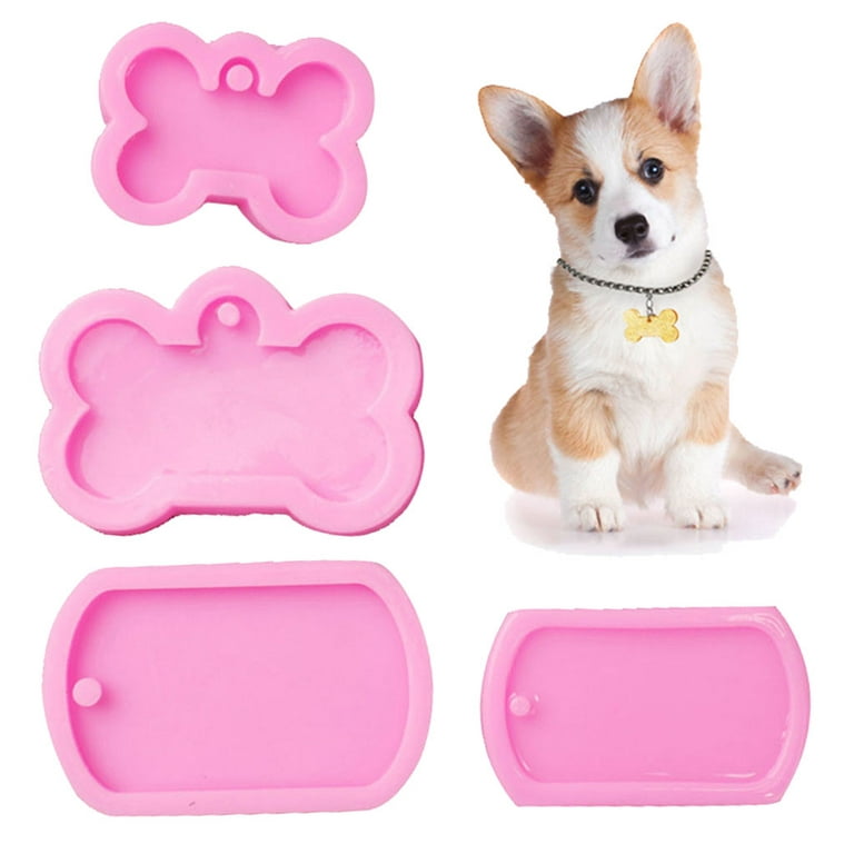 16x8.8x1 Dog Tag Shaped Silicone Mold for Epoxy Resin