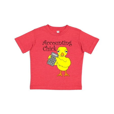 

Inktastic Accounting Chick Text Gift Toddler Toddler Girl T-Shirt