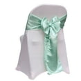 thumbnail image 4 of Your Chair Covers - 10 Pack Satin Sashes Mint Green, 4 of 5