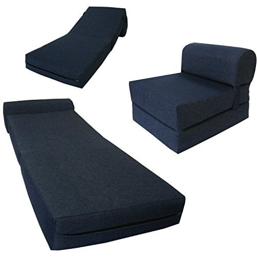 D&D Futon Furniture. Chair Folding Foam Bed, Studio Sofa Guest Folded