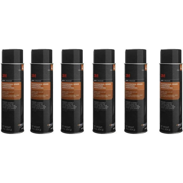 3M 3584 Professional Grade Rubberized Undercoating 6 16oz Cans