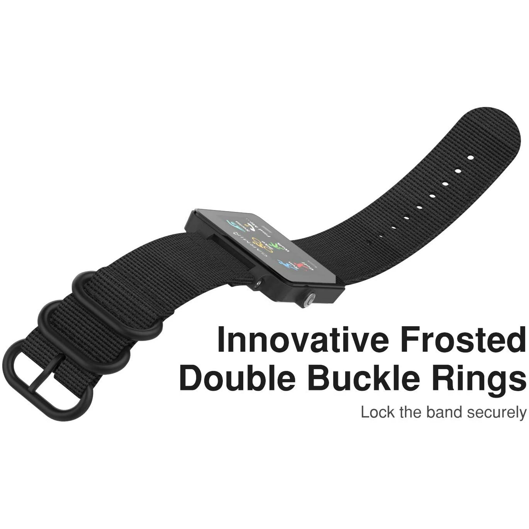 Watch Band for Garmin Vivoactive Acetate Fine Woven Nylon Adjustable Replacement Strap for Garmin Vivoactive Vivoactive Acetate Sports Smart Band Black Walmart