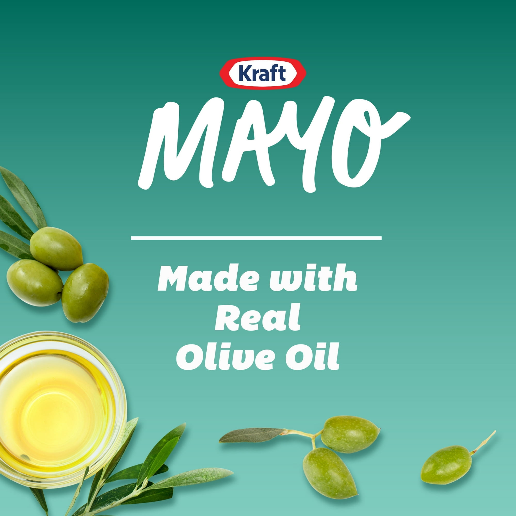 Kraft Mayo with Olive Oil Reduced Fat Mayonnaise Squeeze Bottle,  (Shelf-Stable) 22 fl oz