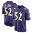 thumbnail image 1 of New Cardigan Baseball Jersey Ravens Baseball #52 R.Lewis Summer Sportswear Purple-M, 1 of 2