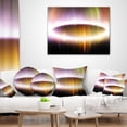 thumbnail image 4 of Designart Large Oval of Northern Lights - Abstract Throw Pillow - 18x18, 4 of 5