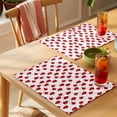 thumbnail image 4 of Red Black Animals Placemats Set of 4 Love Heart Seven Star Ladybirds Place Mats Indoor Wipeable Table Mats Washable Cloth Dining Table Placemats for Kitchen Holiday Party Home Decor 13x19 Inch, 4 of 9