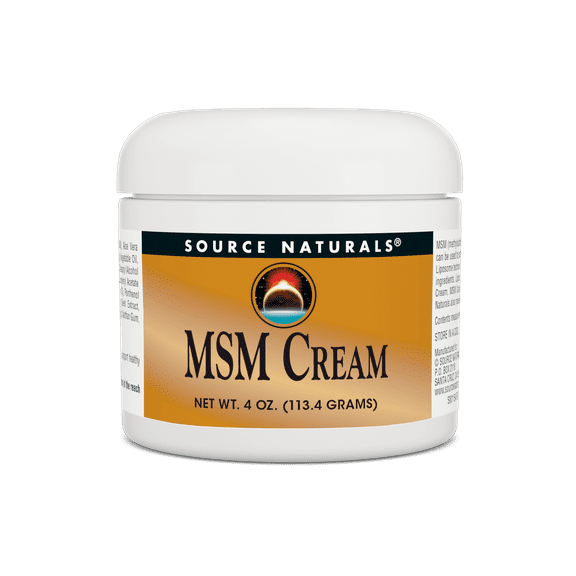MSM Cream, 4 oz (113.4 g), Source Naturals
