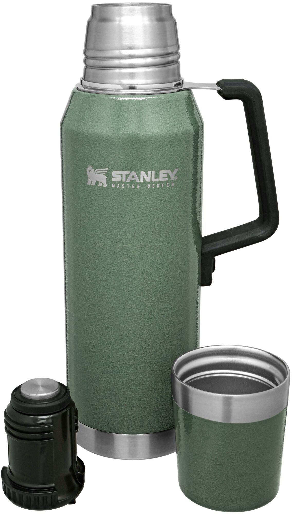 Stanley Thermos Stainless Steel Green 1.1 Quart EN12546-1 Handle Hammered  New