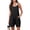 Black, variant on Summer Jumpsuits for Women 2026 Casual Adjustable Spaghetti Strap Rompers for Women Outfits Sleeveless Loose Shorts Overalls with Pockets Black L