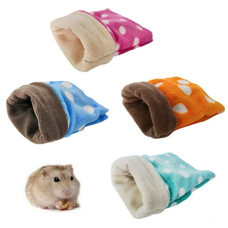 Mairbeon Polka Dot Lovely Plush Sleeping Bag Mini Pet Bed Nest for Guinea Pig Hamster