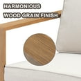 thumbnail image 5 of POCASSY Patio Chair Set of 2, Outdoor Porch Chairs with All Weather Wicker and Thick Cushions for Porch, Garden and Balcony, Beige, 5 of 6
