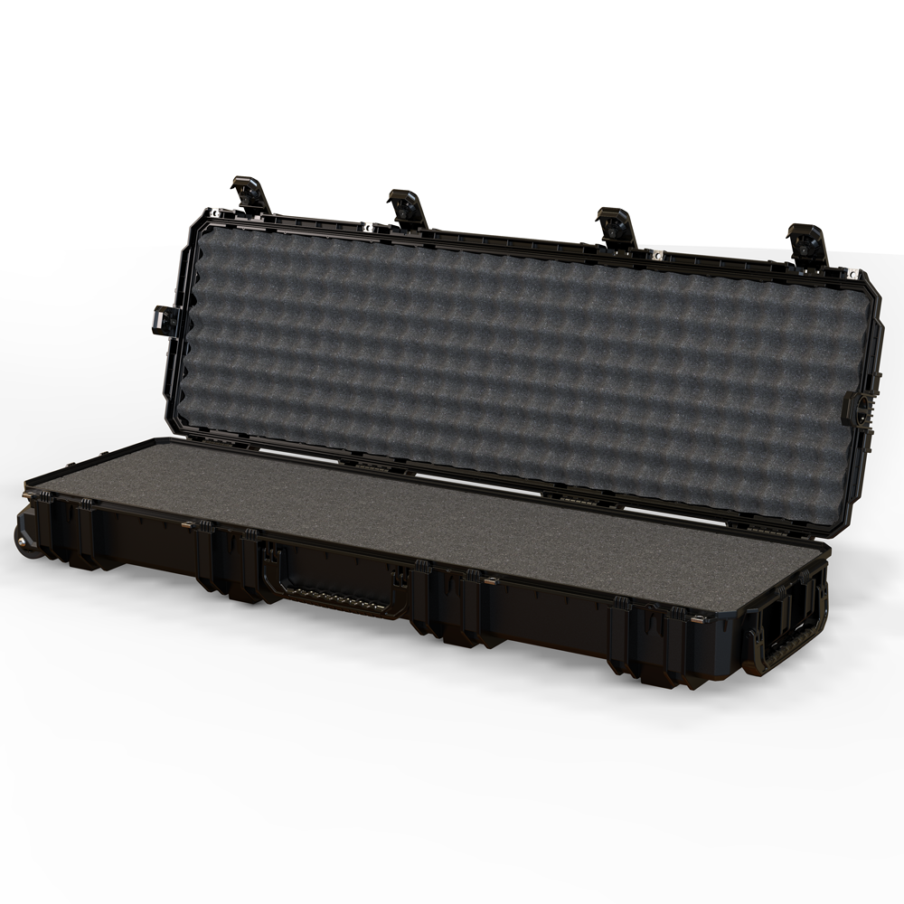 Seahorse 1630 Long Gun Case with Foam, Black