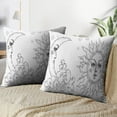 thumbnail image 3 of LALILO Throw Pillow Covers Sun And Moon With Cloud And Stars And Cushion Cover 18" x 18", 2 Pack, 3 of 6