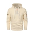 thumbnail image 1 of MHFRRA Sudadera con Capucha y Cremallera para Hombre, Estilo Informal, para Exteriores, para Invierno, Cómoda, Suave, Ligera y Cálida Caqui, 1 of 2