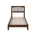 thumbnail image 6 of Mission Twin Solid Wood Low Profile Platform Bed in Walnut Brown, 6 of 9