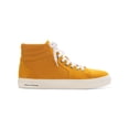 thumbnail image 2 of SUN STONE Mens Yellow Cushioned Jett Round Toe Platform Lace-Up Athletic Sneakers Shoes 11 M, 2 of 4