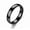 Black, variant on 4Mm Silver Gold Plated Stainless Steel Men Women Wedding Ring Band R15