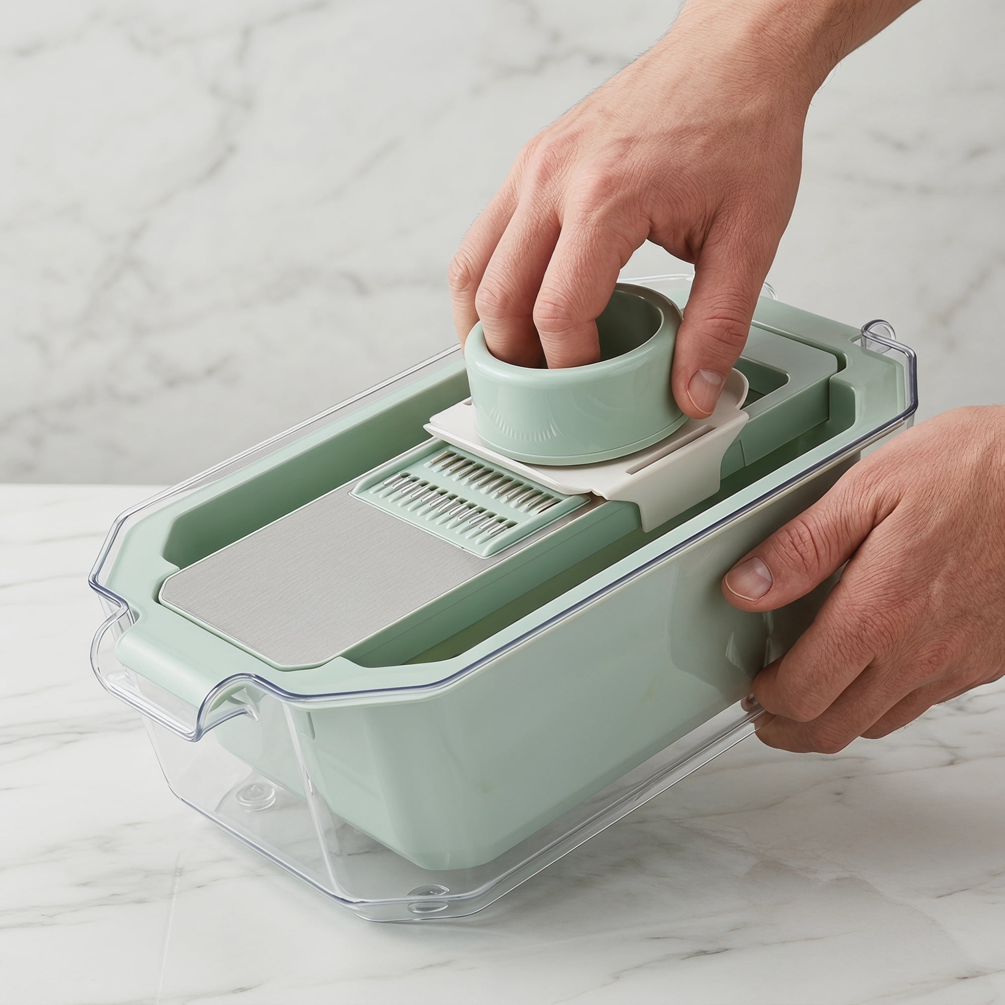 Unique Bargains Kitchen Slicer and Vegetable Chopper for Cooking 6 in 1(C) 13.6"x8.3"