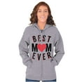 thumbnail image 4 of Best Mom Ever Worlds Mothers Day Love Zip Hoodie Sweatshirt Women Brisco Brands X, 4 of 6