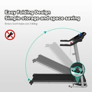 Folding Treadmill fo Small Apartment, Electric Motorized Running Machine for Gym Home, Fitness Workout Jogging Walking Easily Install, Space Save
