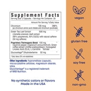 Her Own Burn Thermogenic Supplement, Green Tea Leaf Extract, Vegan, 60 Capsules