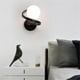 thumbnail image 4 of Black Copper Indoor Bedroom LED Wall Lights with Bulb for Bedside Bedroom Nordic LED Wall Lamp Wall Sconce Decro, 4 of 5