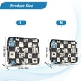 thumbnail image 4 of FORMRS 15-15.6 inch Laptop Sleeve Case Soft Carrying Quilted Computer Bag Cover, Blue and White Cat, 4 of 7