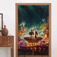 thumbnail image 1 of Cortina para puerta con diseño de El libro de la vida, cortina opaca para ventana, cortina divisoria para habitación, tapiz para decoración del hogar, 34" de ancho x 56" de largo, 1 of 7