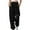Black, variant on QUINDOS Womens Fall Fashion 2024 Pants Taper High Waisted Long Casual Sweatpants Drawstring Loose Pants with Pockets