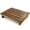 Walnut, variant on 3.5" Acacia One Step Stool for Adults, 300 lb Capacity, No Assembly | Solid Acacia Wood Construction, No Assembly Required, Sturdy 300 Lbs Capacity, Non-Slip, Slatted Surface, Multi-Purpose Use