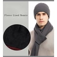 thumbnail image 2 of Guantes bufanda para mujeres y hombres, gorro de invierno de punto para hombre y mujer, guantes con pantalla táctil, conjunto de bufandas largas para clima frío, 2 of 5