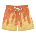thumbnail image 4 of Ice Cream Boy Baseball Shorts Waffle Or Cone Quick Dry Shorts Kids Ice Cream Drip Track Short Pants E 120, 4 of 4