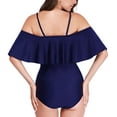 thumbnail image 4 of MINKUROW Maternity Swimwear Womens Bikinis Tankini Summer Swimsuits Pregnancy Beachwear Blue(2XL, 4 of 4