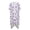 Lavender Floral Pattern, variant on HELLHERO Short Sleeve Long Kimono Swimsuit Cover Up for Beach Polyester Fashion Women's Beach Coverups Kimono Cardigan Rose