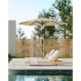 thumbnail image 6 of 9FT Outdoor Patio Umbrella with Double-Layer Vented Canopy, UPF 50+ UV Protection, 8-Rib Steel Frame, Crank & Tilt Mechanism, Detachable Pole, Backyard, Deck, or Poolside, 6 of 7
