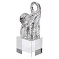 thumbnail image 2 of Striking Resin Elephant On Base Sculpture, Silver, 2 of 2