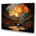 thumbnail image 2 of Designart "Hall Of Concert Halls art painting III" Architecture Wall Art Print, 2 of 5