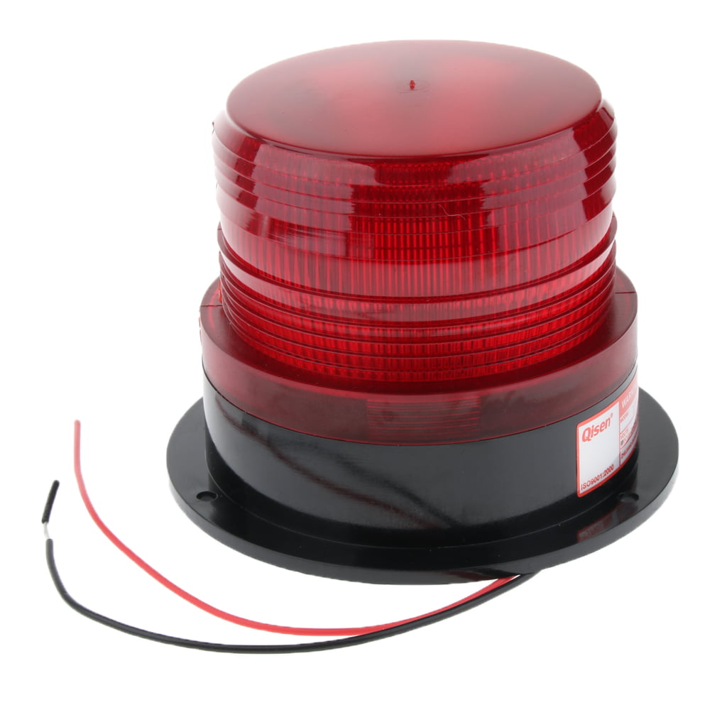12V Autos Magnetic/ Screw LED Emergency Beacon Flash Strobe Warning Light Amber 