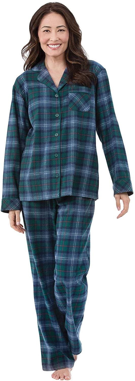 Womens Pajama Sets Flannel Cozy Ladies Pajamas Walmart Canada