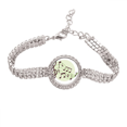 thumbnail image 1 of Round-shaped Flappg Music Notes Tennis Chain Anklet Bracelet Diamond Jewelry, 1 of 3
