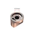 thumbnail image 3 of 2 Pcs 6.4mm Shaft Hole Guitar AMP Effect Pedal Knobs Pointer Control Knobs with Set Screw Bronze Tone, 3 of 3