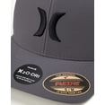 thumbnail image 4 of Hurley Men's H2O-DRI One and Only Flex Fit Hat in Dark Grey Size L/XL (L/XL, Dark Grey), 4 of 4