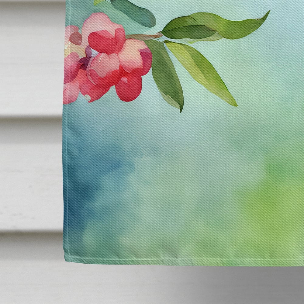 Pennsylvania Mountain Laurels in Watercolor House Flag 28 in x 40 in
