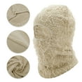 thumbnail image 3 of Unique Bargains 1 Pc Warm Face Mask Knitting Balaclava for Cycling Beige, 3 of 6