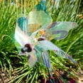 thumbnail image 2 of In the Breeze 2623 — 12-inch Iridescent Pinwheel Spinner — Suncatcher Wind Spinner for Yards and Gardens, Humane Animal Deterrent, 2 of 5