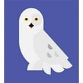 thumbnail image 3 of Ambesonne Owl Duvet Cover Set, Nocturnal Bird Animal Cartoon, 2-Calking, Violet Blue Coconut, 3 of 7