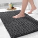 thumbnail image 1 of Alfombra de baño Yimobra Soft Shaggy Chenille, 80 x 50 cm, color gris oscuro, 1 of 8