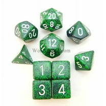 Recon Elemental Dice with White Numbers 16mm (5/8in) Set of 10 Koplow Games