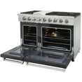 thumbnail image 3 of KOSTCH 48in Propane Gas Range in Stainless Steel with 6 Sealed Burners & 1 Griddle and Double Oven ( 4.6&2.2 Cu.ft.), 3 of 8